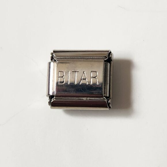 Italian Charmlink for Charm Bracelet Flower with‎ Rhinestones - Picture 3 of 3